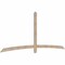 Ekena Millwork Bellingham Smooth Timber Gable Bracket, Douglas Fir, 108"W x 45"H x 1 1/2"D x 3 1/2"F, 10/12 Pitch GBW108X45X0204BEL00SDF - alternate 5